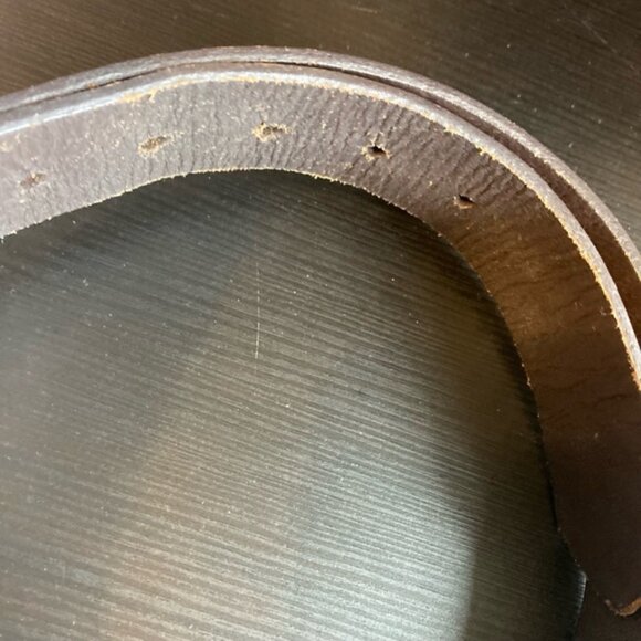 Womans Vintage Leather Belt Brown Color - Picture 8 of 9